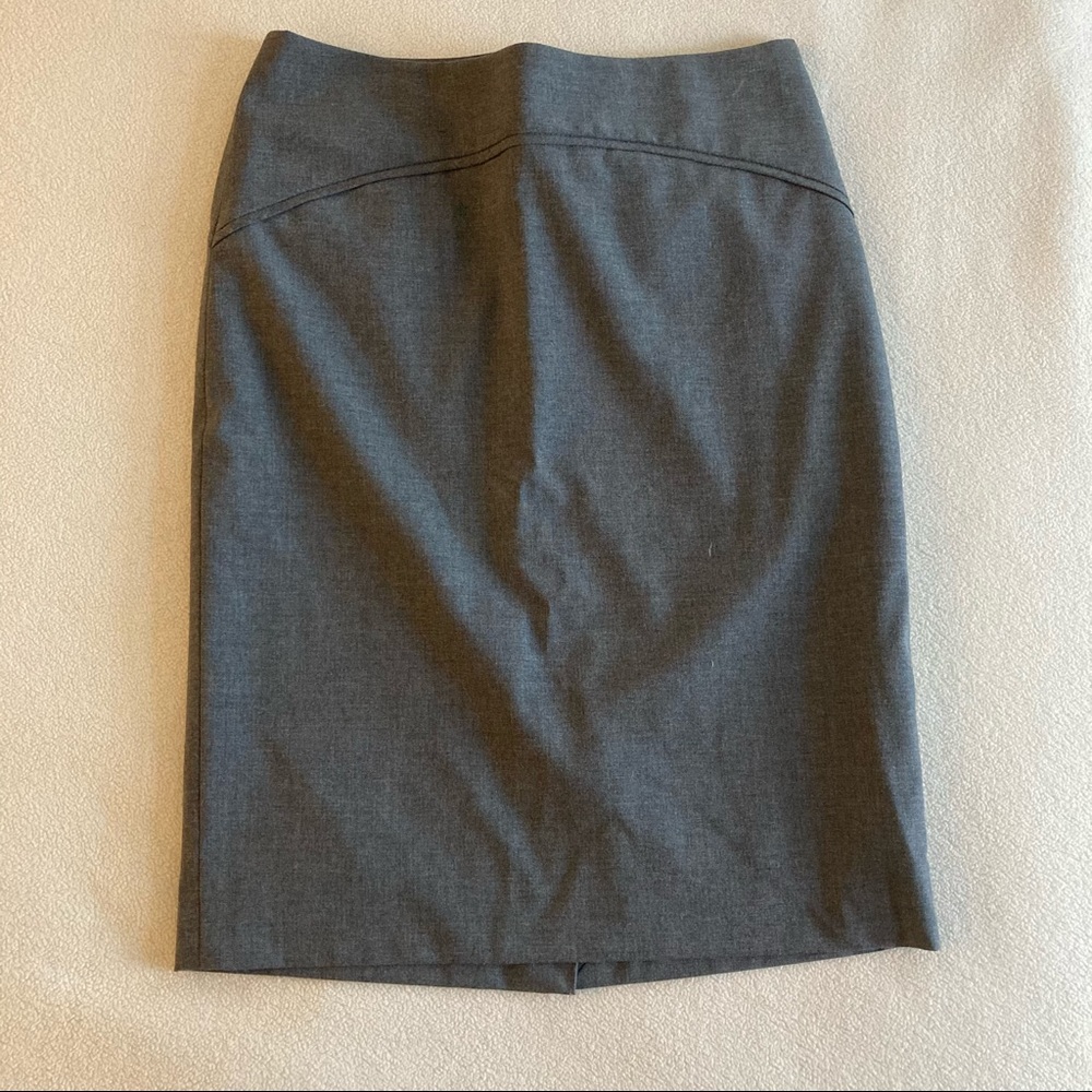 NEW PICS - Gray Pencil Skirt - The Limited